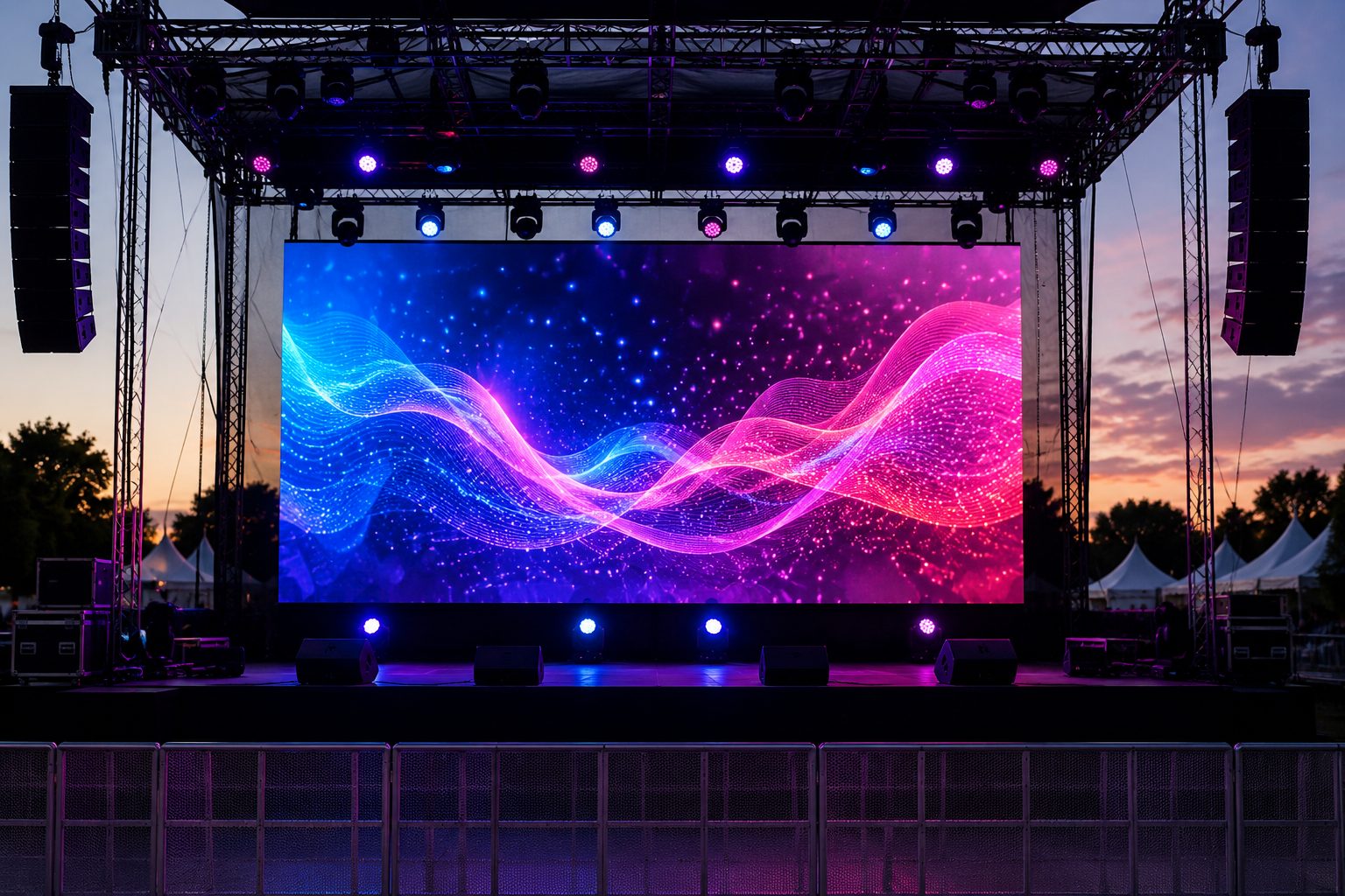 Painel de LED em evento